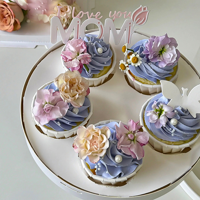 网红5.11母亲节鲜花蛋糕装饰5粒纸杯甜品盒妈妈珍珠MOM爱心卡插件,淘宝优惠券,粉丝福利购,淘宝优惠卷