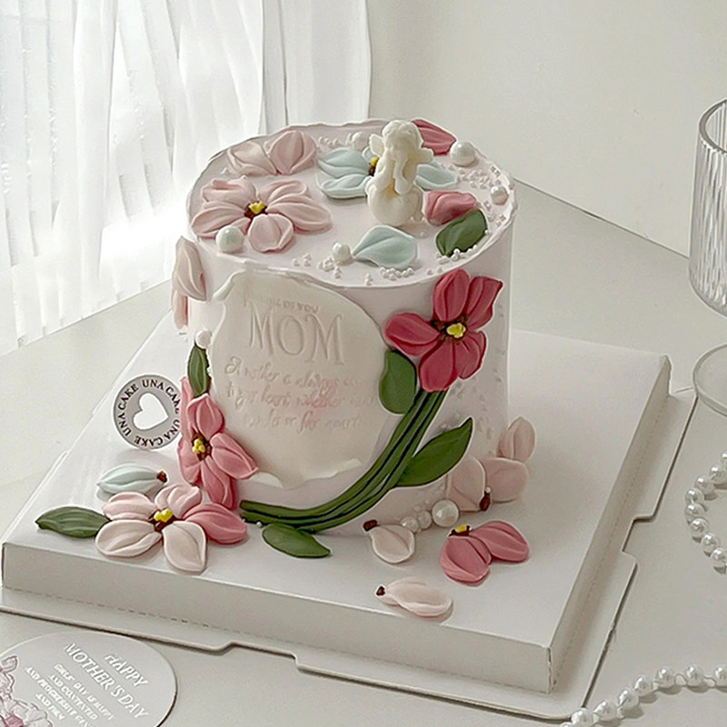 2025母亲节刮刀花蛋糕装饰翻糖格桑花天使模具妈妈节日氛围感甜品,淘宝优惠券,粉丝福利购,淘宝优惠卷