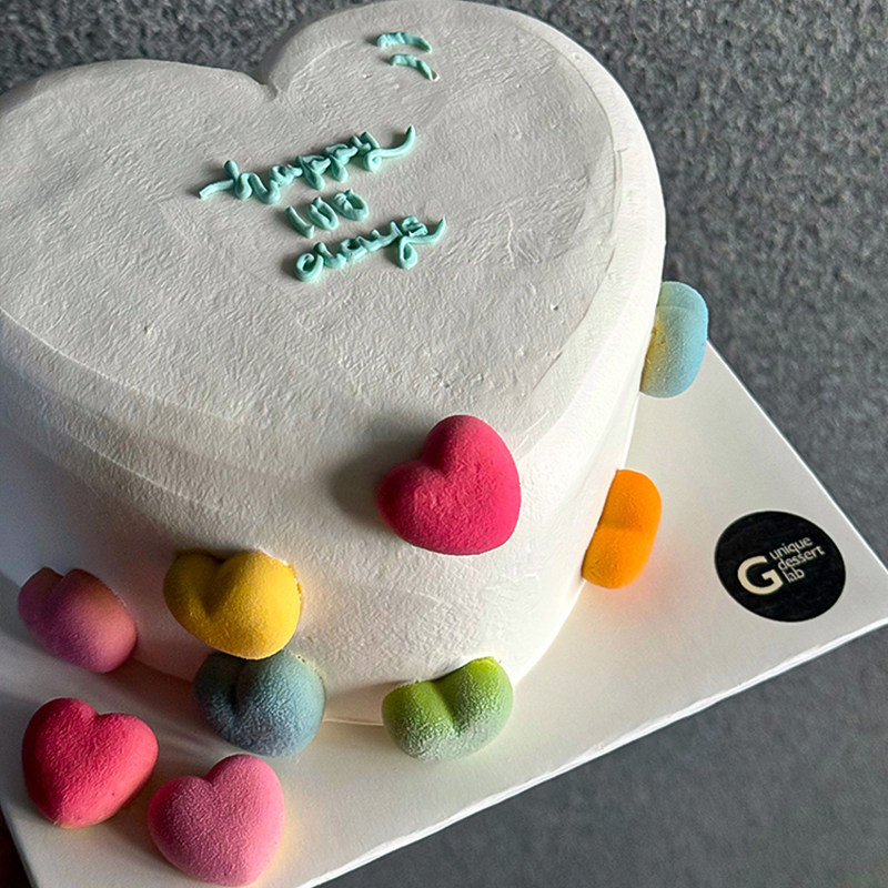 春日多巴胺立体爱心蛋糕装饰简约小清新女生生日彩色翻糖心形模具,淘宝优惠券,粉丝福利购,淘宝优惠卷