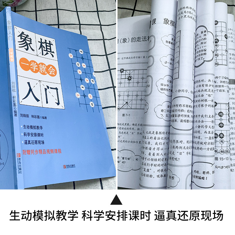 【赠配套视频】象棋书籍大全棋谱象棋入门书籍初学者儿童小学生象棋教程书象棋战术棋谱书中国象棋棋谱书入门大全象棋书籍教材-图2