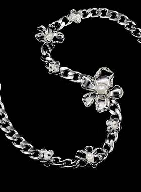 原创手作“花”choker颈链项链