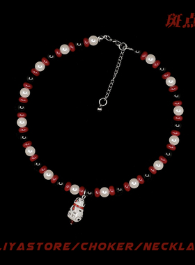 原创手作【斑点狗】串珠项链