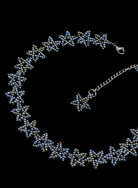 原创繁星纯手工编制choker项链