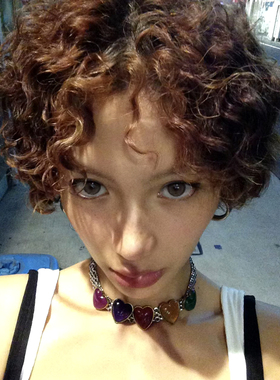 原创复古爱心宝石choker项链颈链