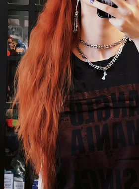 原创设计小骨头钛钢朋克项链颈链