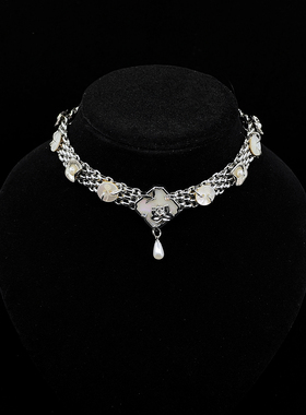 原创小鸟与花新中式choker项链