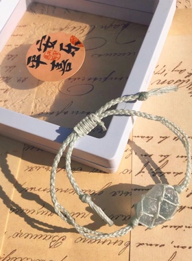 森系花环手工编织手链网兜手链手绳个性百搭款学生手链高颜值网红