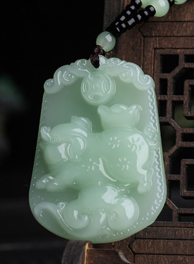 玻璃玻璃圆珠男女古风生肖项链长