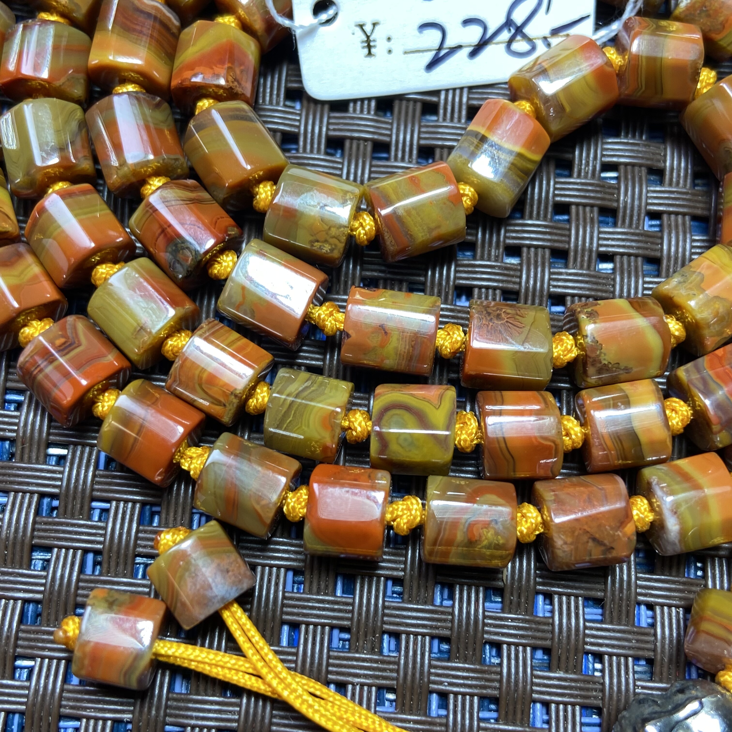 战国红玛瑙直径约7毫米108项链多圈手链大湾老料精品一物一图收藏 - 图3