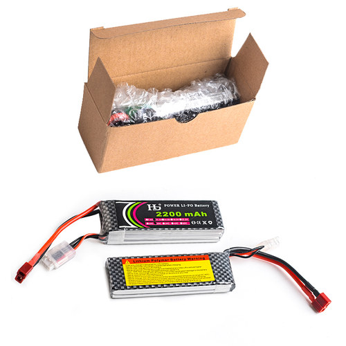 HJ航模850mAh 2S 3S 4S 11.1V 14.8V 25/35/45/70C 模型锂电池 - 图1