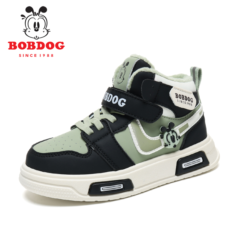 巴布豆童鞋男童板鞋2025秋季新款皮面儿童鞋子男孩运动鞋春秋透气 - 图3