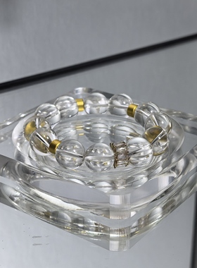 【月晖】天然白水晶手串手链高级简约大气LUSL250901