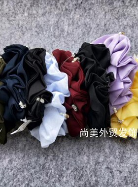 lattice木耳边钻布肠圈发束马尾