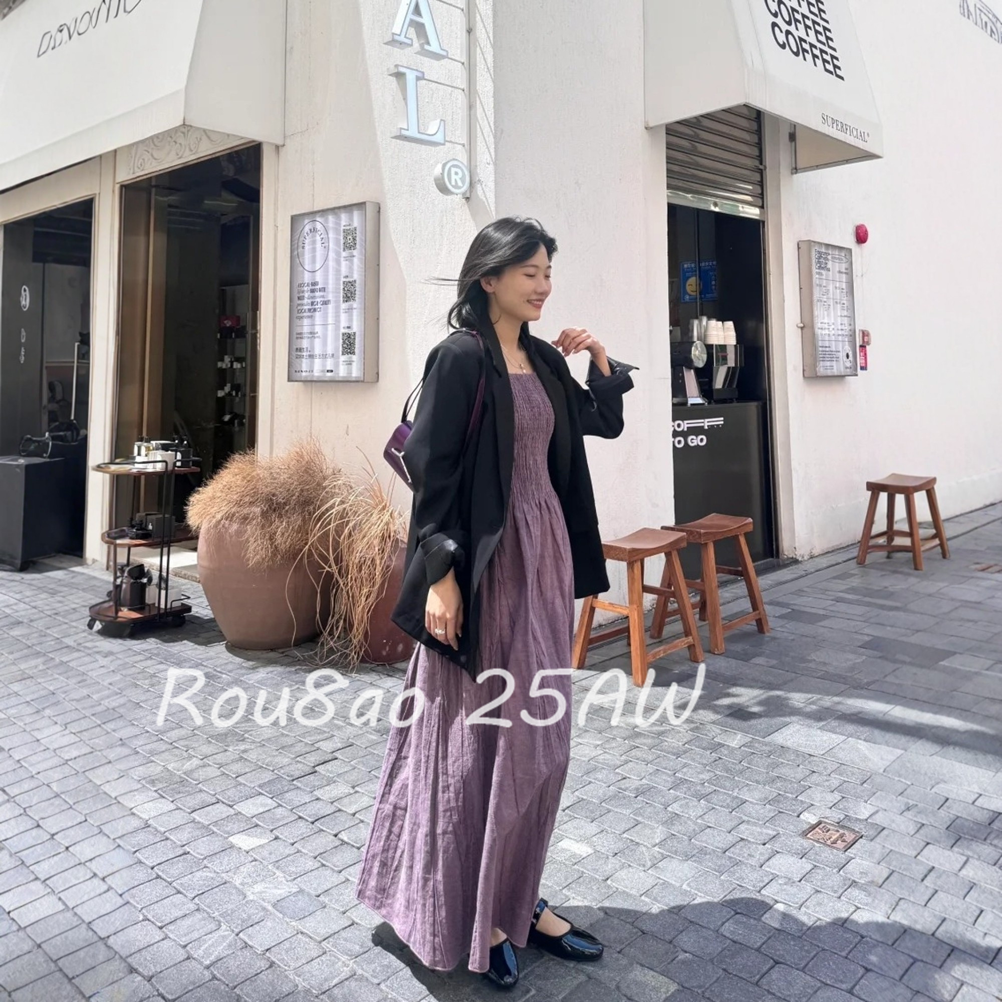 Rou8ao微胖大码女装法式高级感西装外套吊带裙两件套女春通勤套装,淘宝优惠券,粉丝福利购,淘宝优惠卷