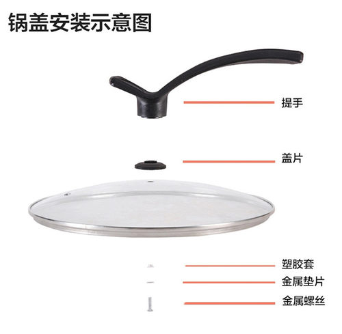 包邮锅扭锅盖头汤锅盖把手手柄盖滴可立盖锅盖钮锅钮立锅盖架配件 - 图3