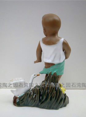 公仔书房桌面新古典风石湾陶瓷