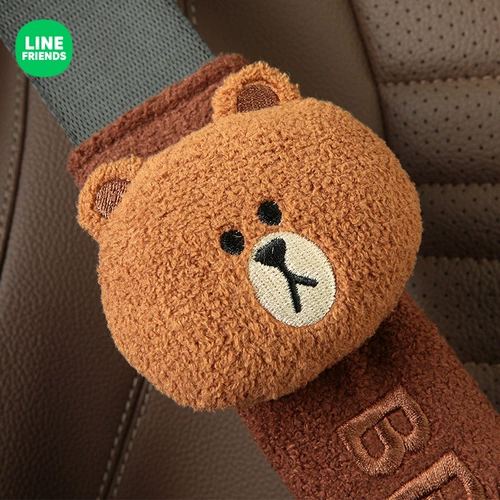 Line friends, ремень безопасности, милый мультяшный защитный чехол