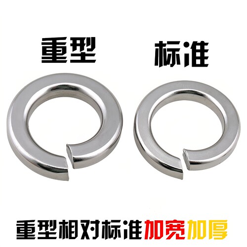 304/316不锈钢弹垫M2M3M4M5M6M8M10M12M14M16-M30垫圈弹垫片华司 - 图1
