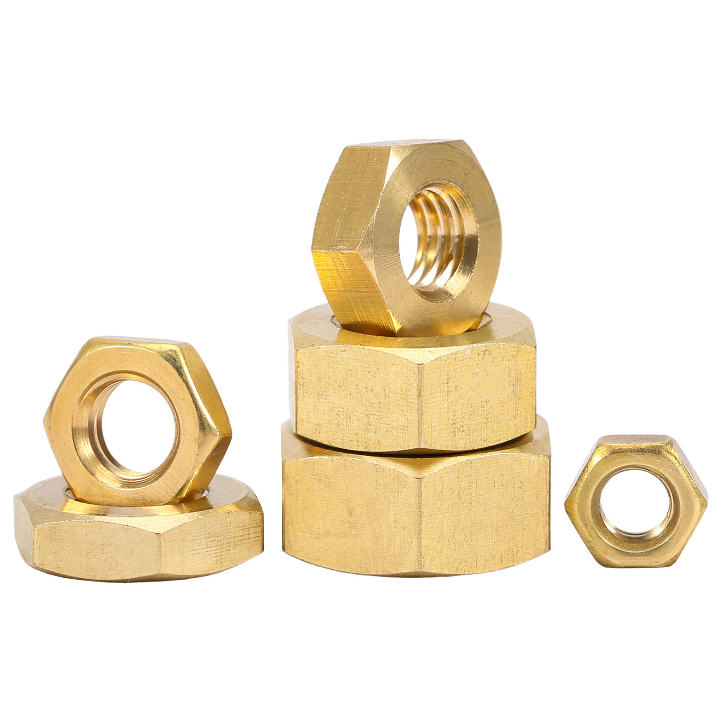 黄铜六角螺母铜制螺母帽美制铜螺帽M1.4M1.6M2M2.5M3M4M5M6M8-M24,淘宝优惠券,粉丝福利购,淘宝优惠卷