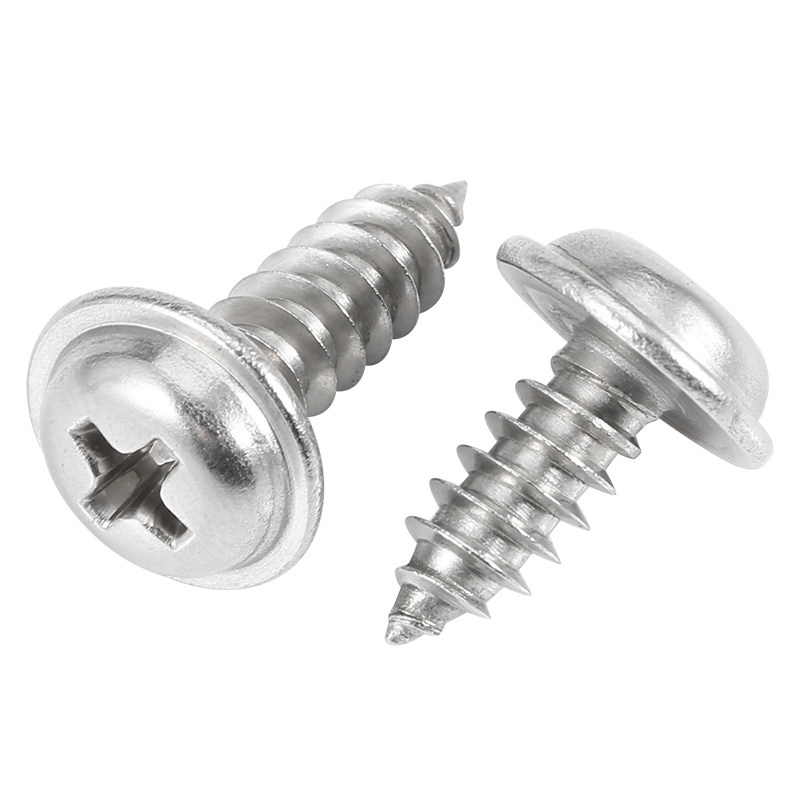 304不锈钢十字圆头带垫自攻螺丝PWA盘头带介子自攻螺丝钉M2.3M2.6,淘宝优惠券,粉丝福利购,淘宝优惠卷