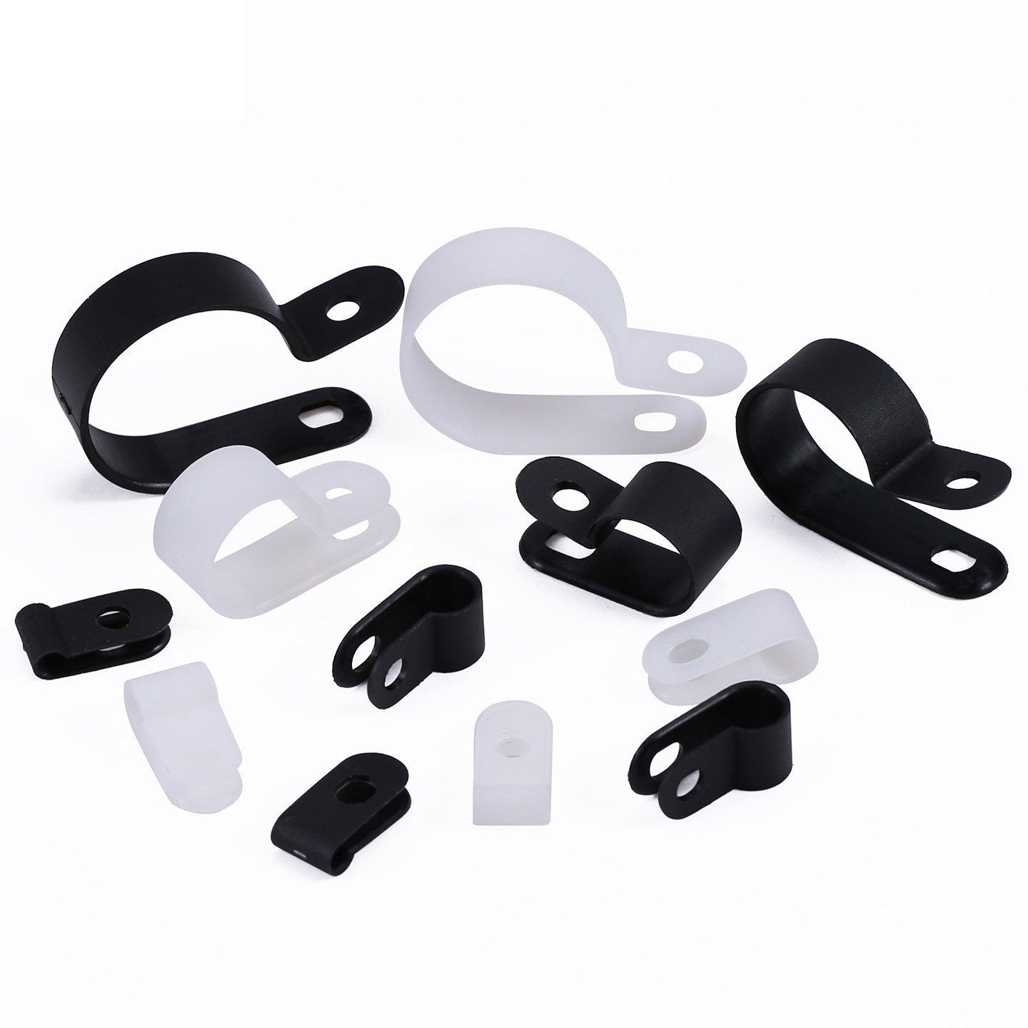 R型理线夹/U形线夹/电线缆定位固定器螺钉塑料夹线环扣线卡配线纽,淘宝优惠券,粉丝福利购,淘宝优惠卷