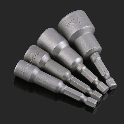 强磁六角套筒6角套筒电动六角风批头六角套筒头自攻钻尾螺丝风批 - 图2