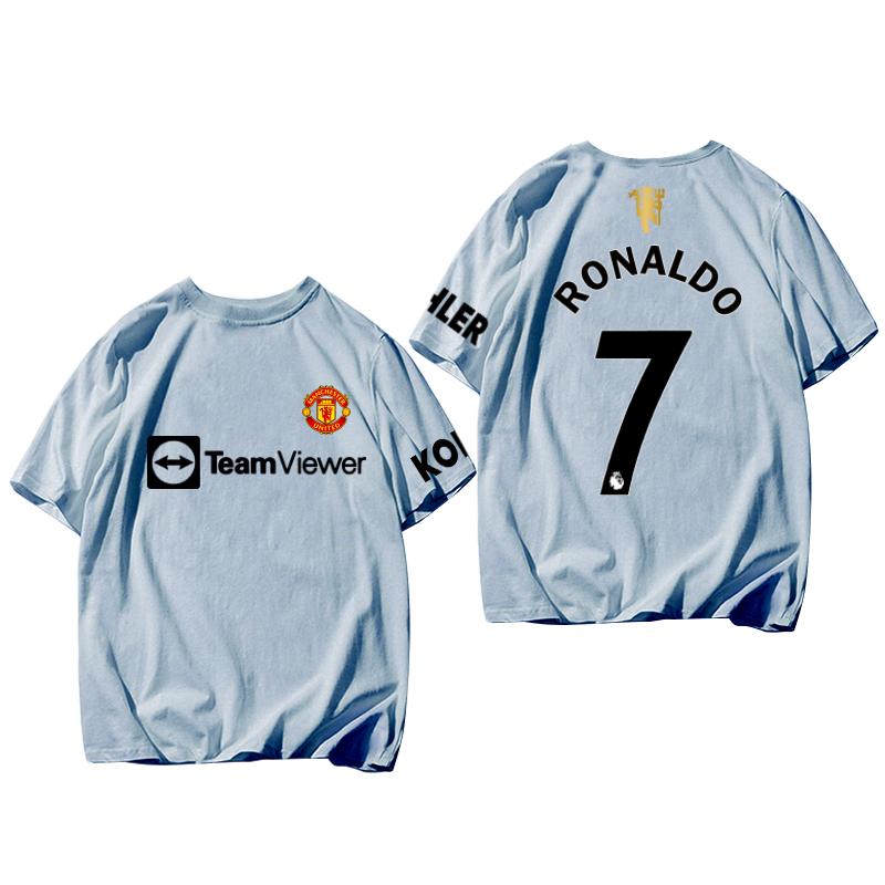 曼联c罗德罗巴足球运动纯棉t恤衫 dnaagT恤