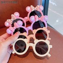 Children Sun Glasses Cute Baby Ink Mirror Tide Male And Female Fashion Glasses Han Edition Kid Cartoon Sunglasses