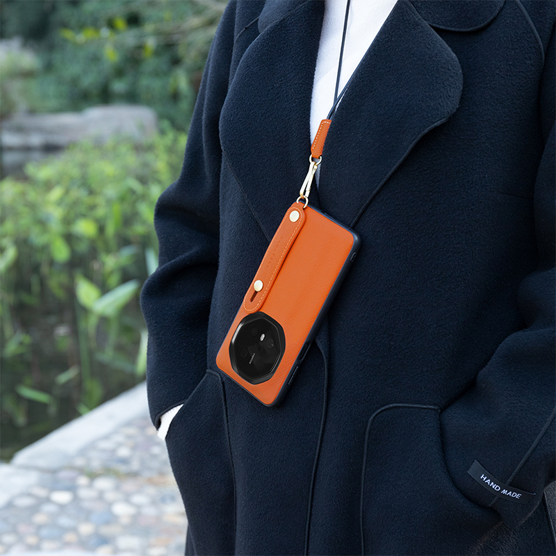 【头层牛皮】适用华为Mate70RS非凡大师手机壳保时捷真皮Mate60RS支架全包Mate50RS保护壳40RS防摔新款手腕 - 图0