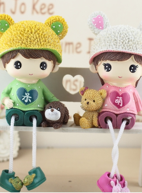 儿童房间装饰品时尚女孩女童书桌书房小饰品书柜客厅桌上少女摆件