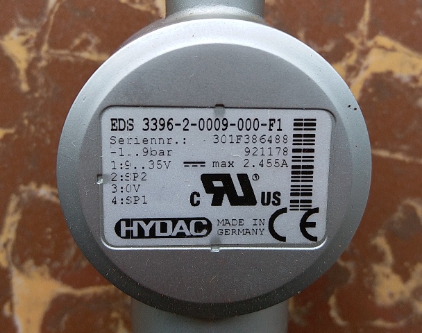 EDS3396-2-0009-000-F1,库存全新 正品 HYDAC 贺德克 压力传感器 - 图0