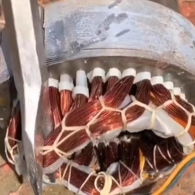 Copper removal tool disassembles motor and electrical picks to remove copper artifacts