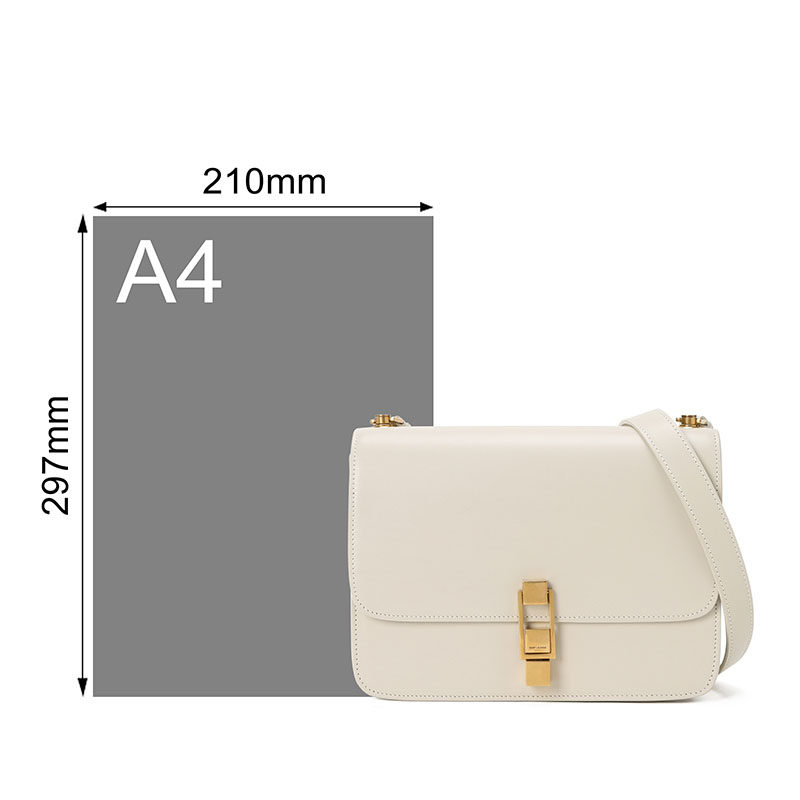 ysl /圣罗兰carre单肩金扣斜挎包 奢殿女士包袋