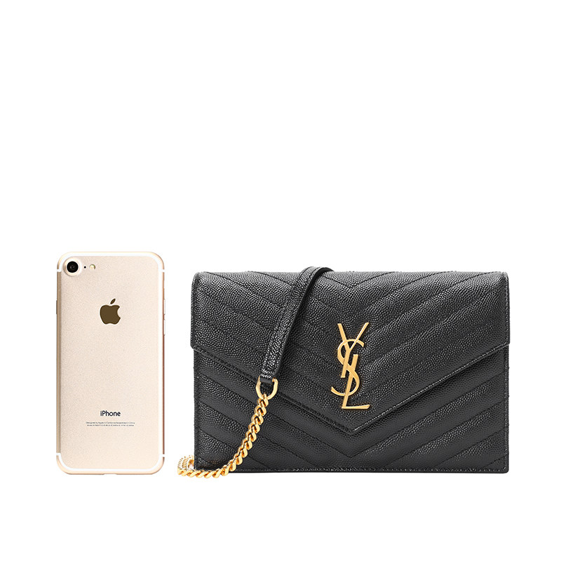 ysl /圣罗兰monogram鱼子酱单肩包 奢殿女士包袋