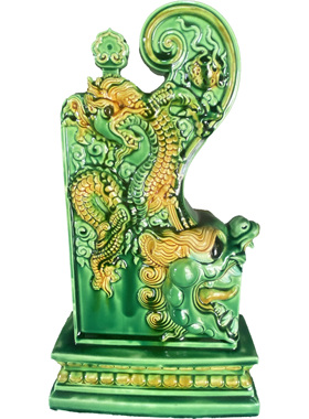 琉璃工艺品鸱吻装饰摆件