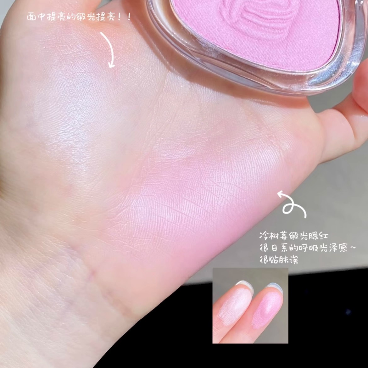 LEEMEMBER荔萌多用提亮粉锻光烤粉腮红眼影多用自然泪沟高光NM03 - 图0