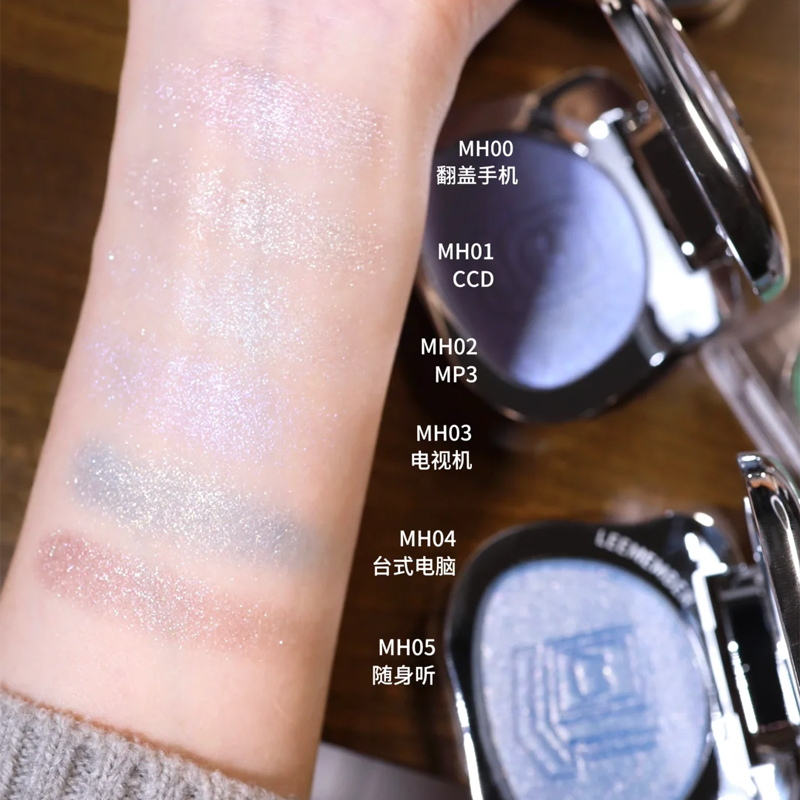 LEEMEMBER荔萌多用提亮粉锻光烤粉腮红眼影多用自然泪沟高光NM03 - 图2