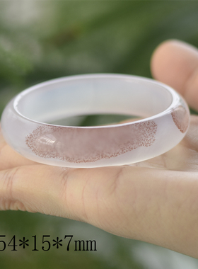 瑞丽女玛瑙水草手镯天然