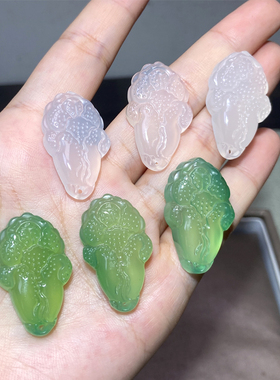 男女玉髓百财项坠天然