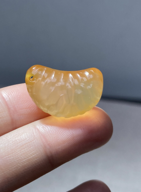 天然玛瑙橘子瓣吊坠手链项链