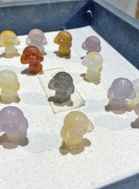 玛瑙泰迪项坠原石立体