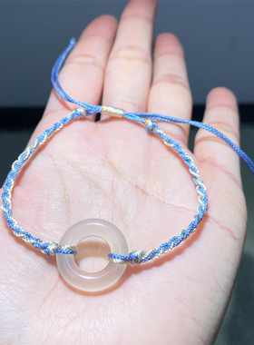 纤纤素原创面包圈玉髓手链