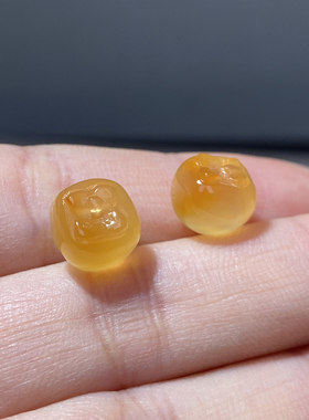 天然玛瑙柿柿如意吊坠