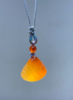 天然冰透玉髓粽子手链女款