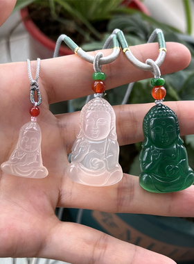 女玉髓项坠玉挂件宝宝佛