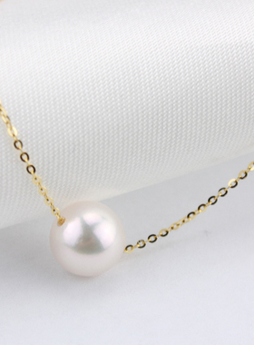 真趣定制迷你路通日本18K金项链