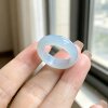 Burmese jade A-grade ice-seed wide version women’s ring