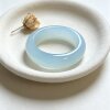 Burmese jade A-grade ice-seed wide version women’s ring