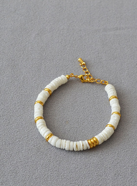 小众复古项链锁骨链手链珍珠串珠