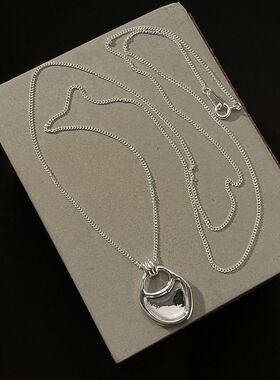 槐序HX【手提包系列】s925纯银马鞍包项链女ins风时尚通勤冷淡风